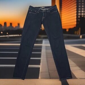 Lucky Brand Charlie Skinny Jeans Womens Blue Size 4 /27 Ankle Denim Pockets